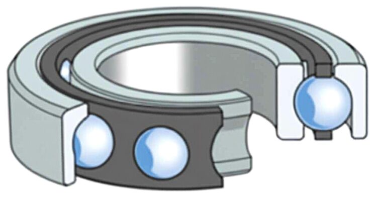 Angular bearing cross section